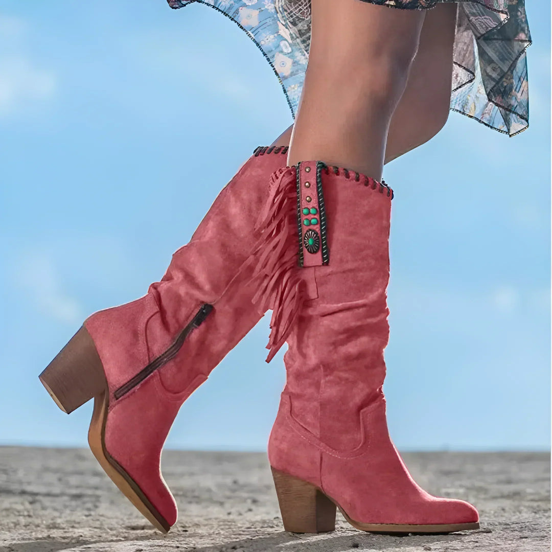 Mara™ | Bottes de Cowboy en Cuir Véritable