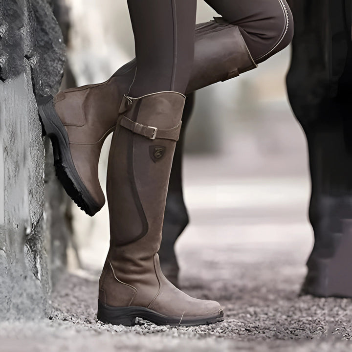 Bottes d'hiver pour l'équitation | Cuir imperméable et isolant