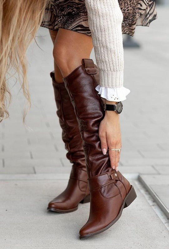 Bottes en cuir Allison